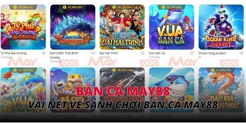 Vài nét về sảnh chơi bắn cá MAY88